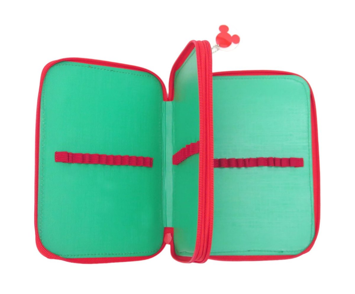 Cartuchera 2 pisos de Mickey y Minnie