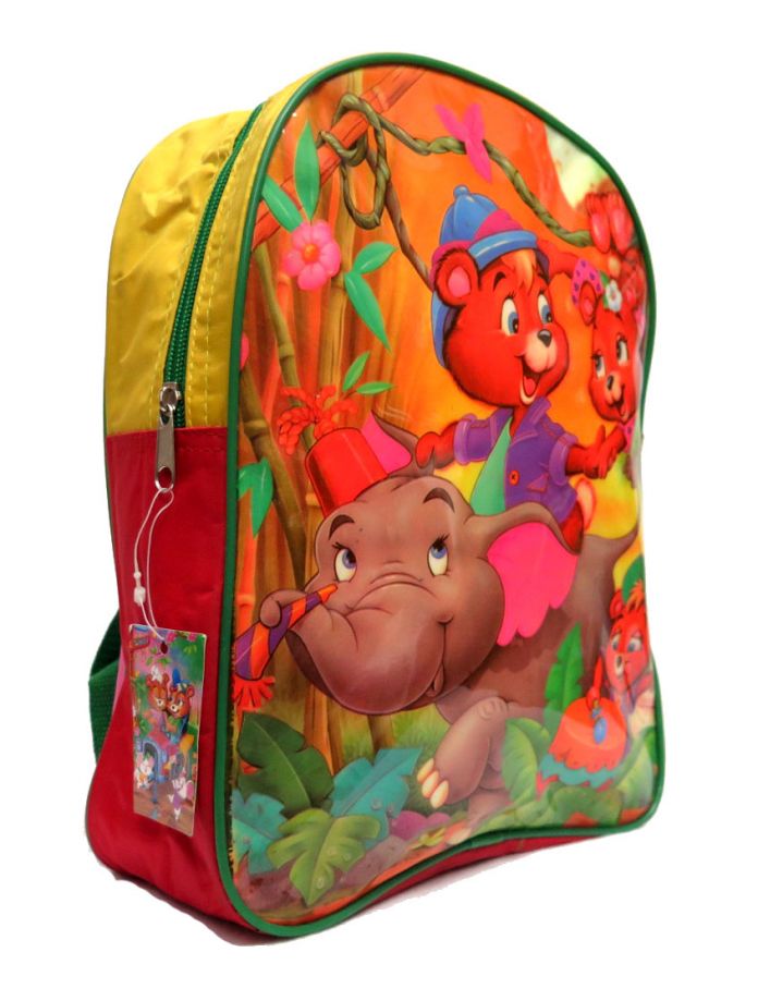 Mochila Jardin grande ositos en elefante cara vinilica