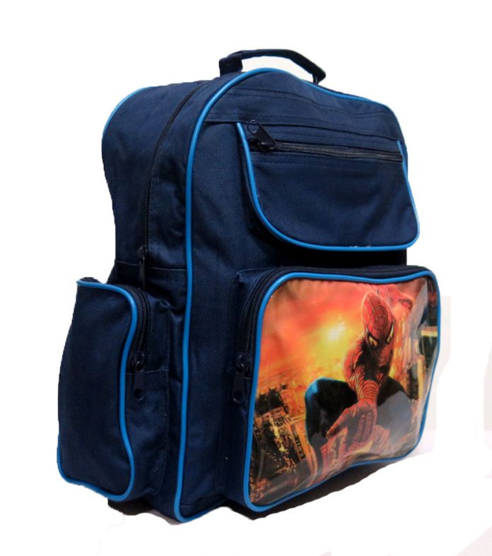 Mochila bordes azulinos Spiderman