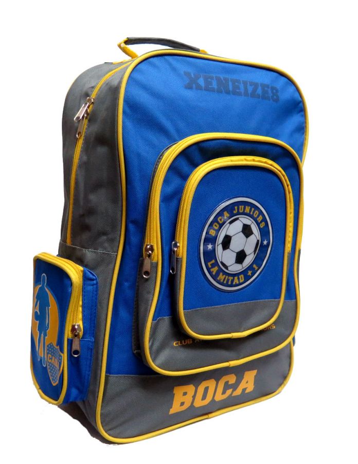 Mochila Boca mediana espalda Boca juniors la mitad +1