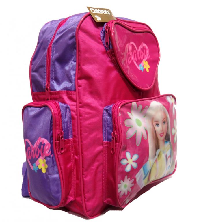 Mochila Espalda Barbie bolsillo corazon Frontral