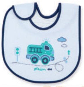 Babero Babero Estampado sin Cuello con Abrojo