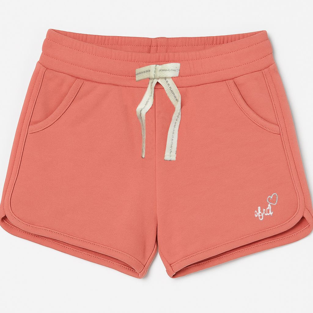 Short Algodon Rustico Bordado Con Elastico