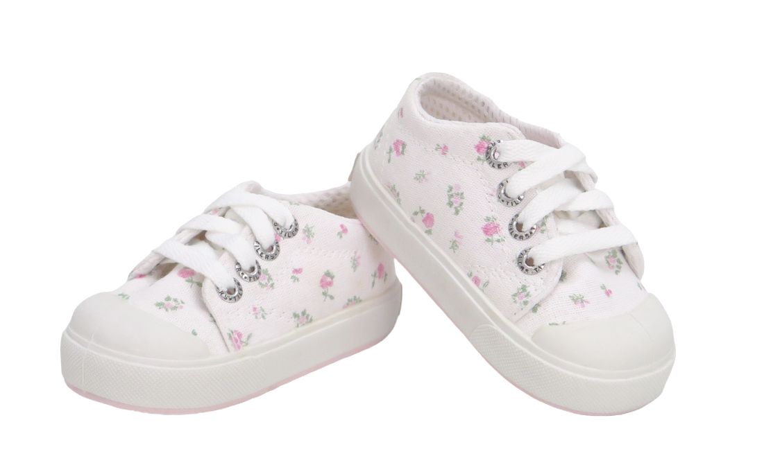 Zapatilla Estampada Floreada con Cordon