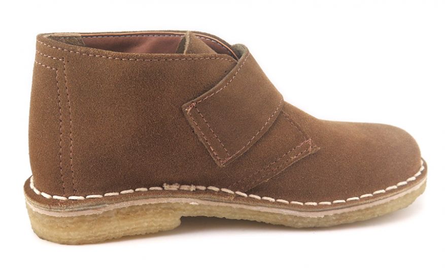 Bota Gamuza Goma Crepe Velcro
