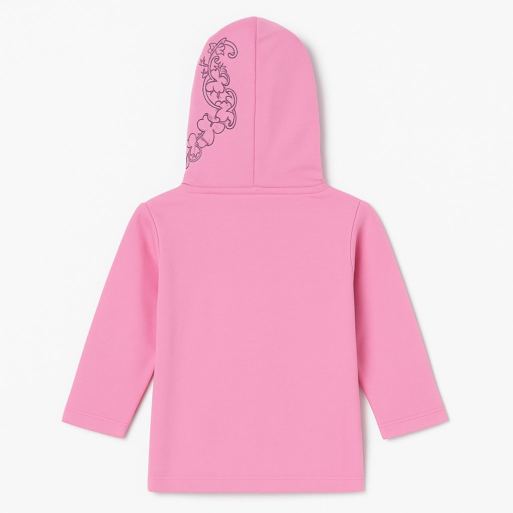 Buzo Frizado  Estampado Corona con Capucha