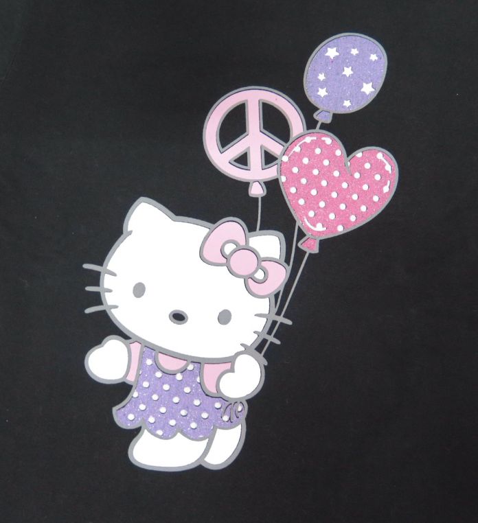 Buzo de Algodon Frizado Estampado de Hello Kitty