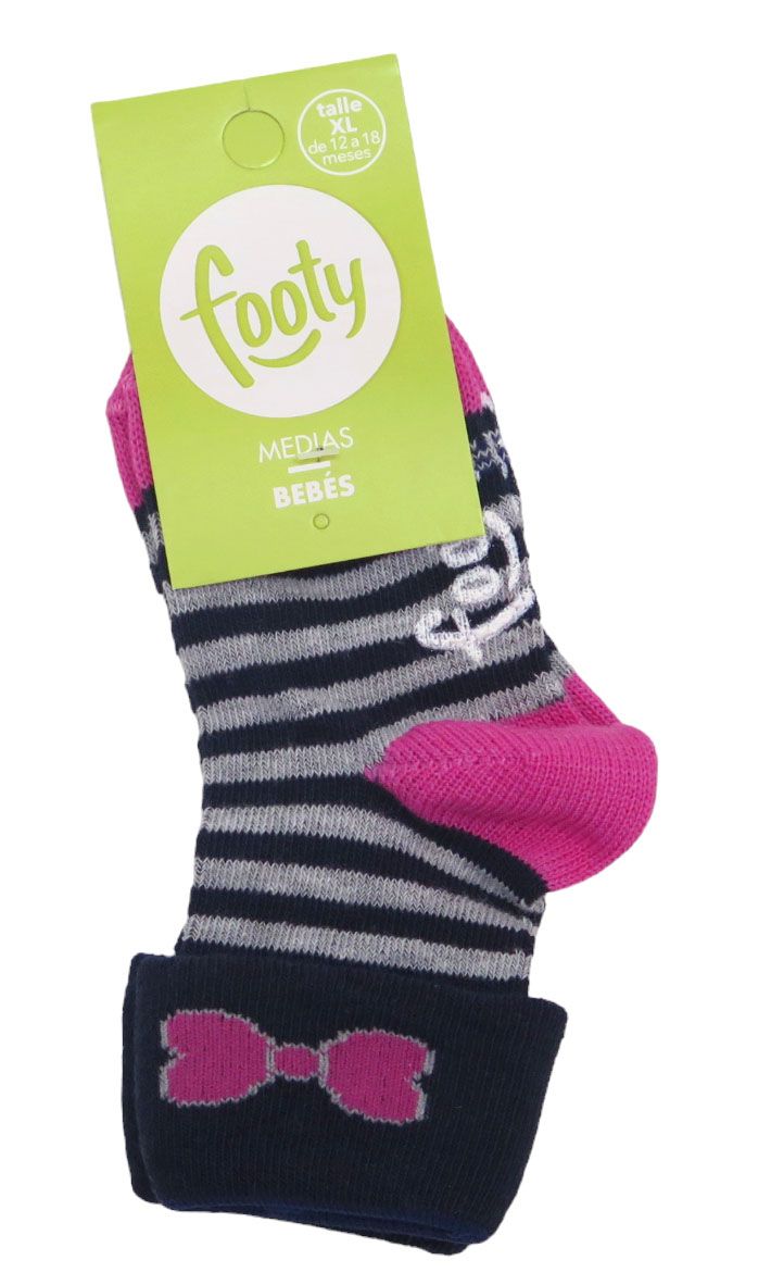 Media estampada fantasia con puño