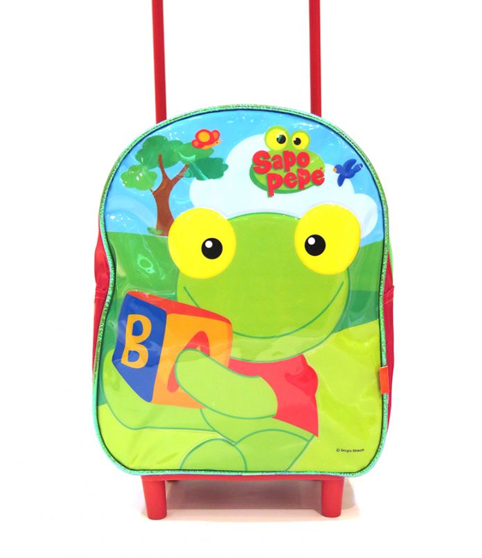 Mochila sapo pepe con carro jardin