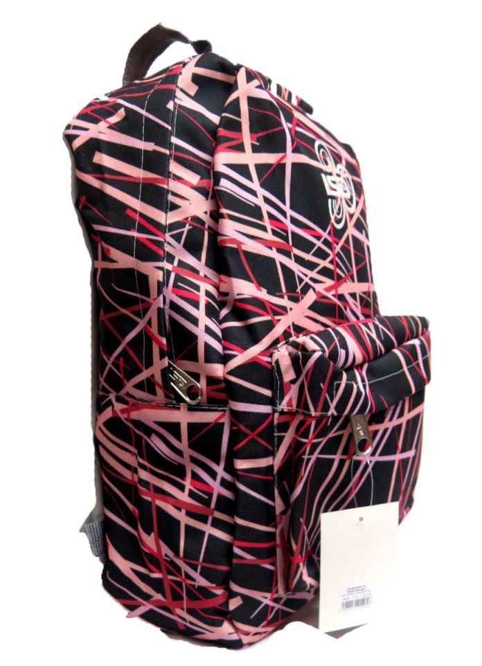 Mochila grande espalda con un bolsillo al frente corazones o rayas