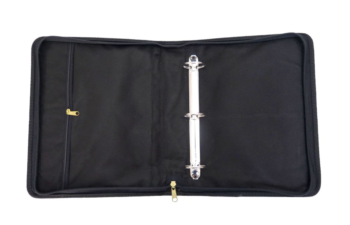 Carpeta N° 3 Forrada En Tela Con Cierre 3 Ganchos - Bordado De Los Simpsons