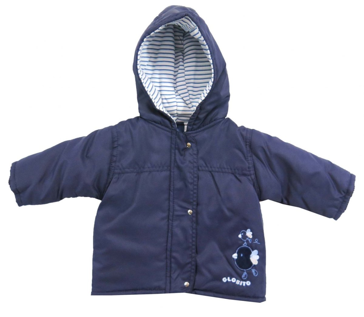 Conjunto Wata Microfibra Termico Bordado pajarito Azul