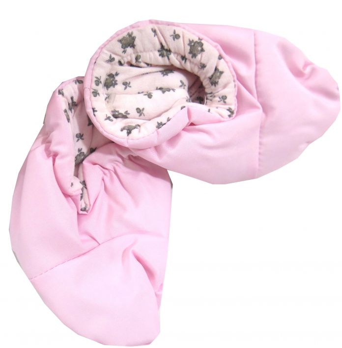 Enterito Termico Microfibra Wata Flores Rococo Bordadas Con Botitas