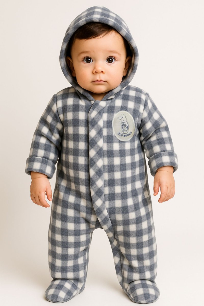 Enterito de polar con capucha escoces