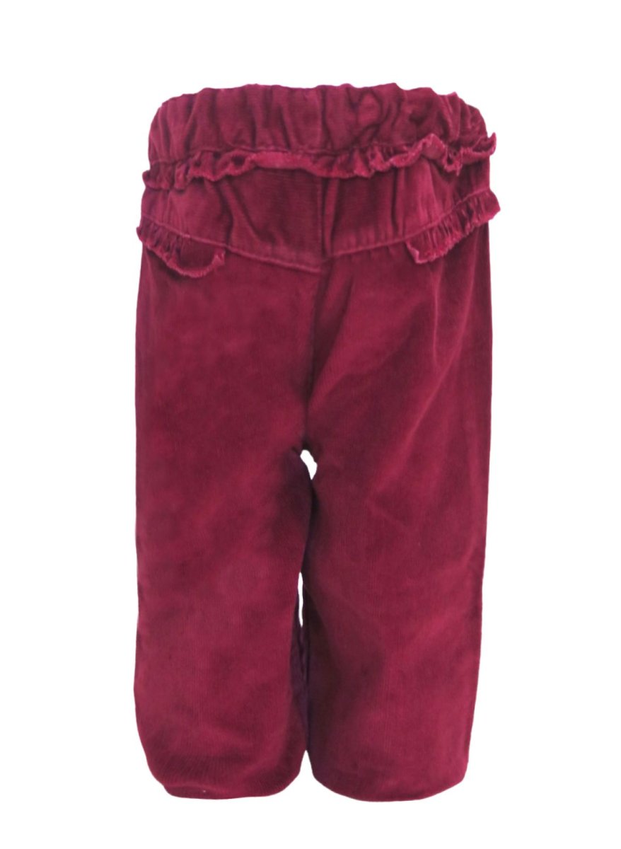 Pantalon Corderoy cintura Elastizada con Voladitos