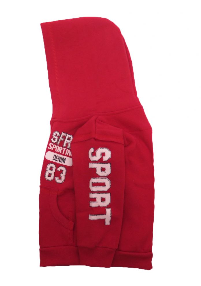 Campera de Algodon Frizado Con Capucha