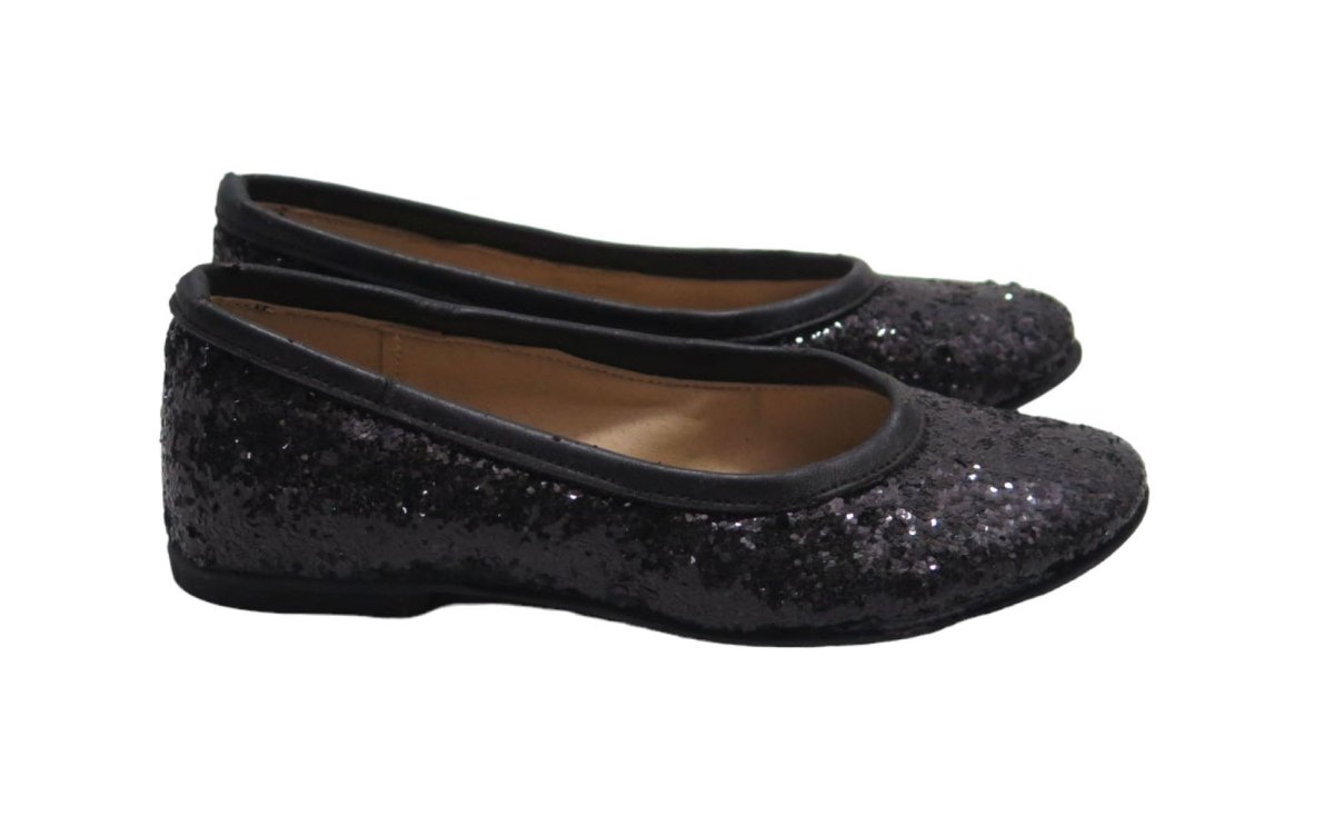Arroyo balerina con glitter negro