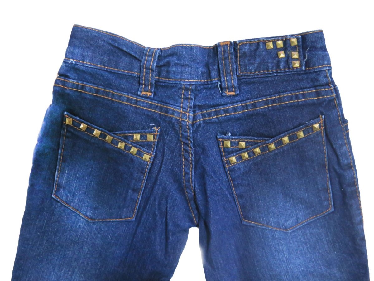 Pantalon de jean  para nena con tachas