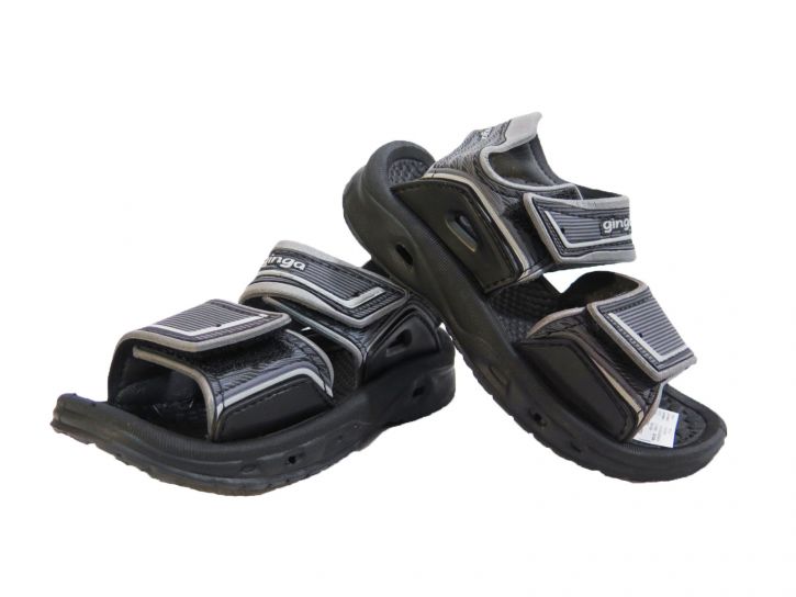 Sandalia de goma con doble velcro