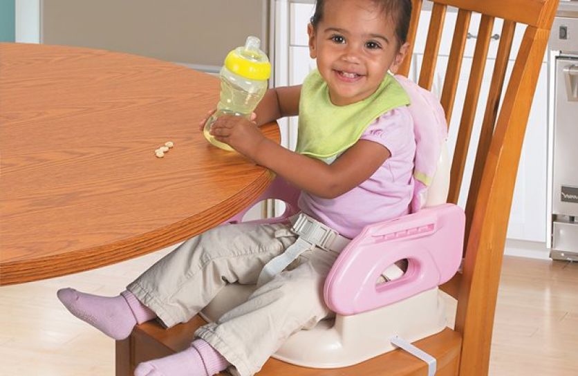 Silla booster para comer Deluxe con funda de tela