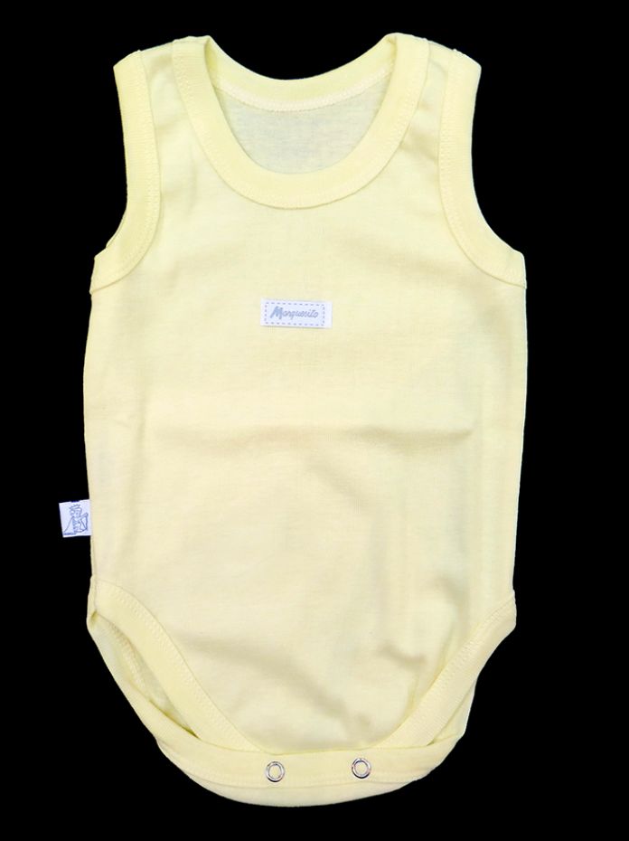 Body Sin Manga Liso de Algodon