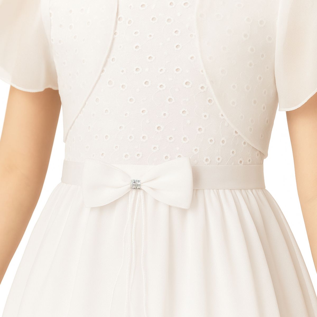 Vestido comunion con broderie