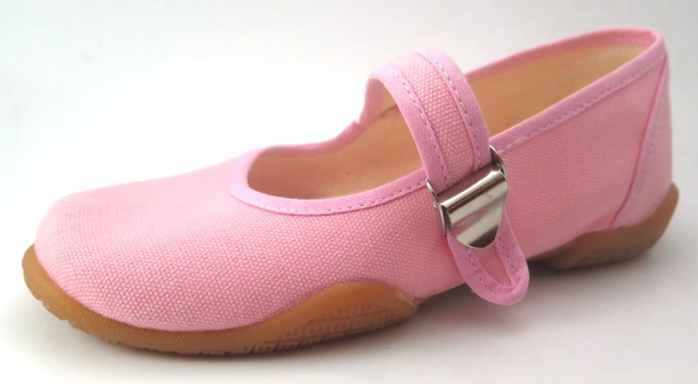 Chinita de Lona Tela Con Hebilla - Balerina Guillermina con Tira y hebilla Lona