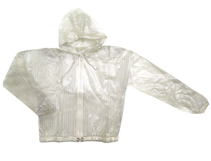 Campera de plastico transparente con cierre