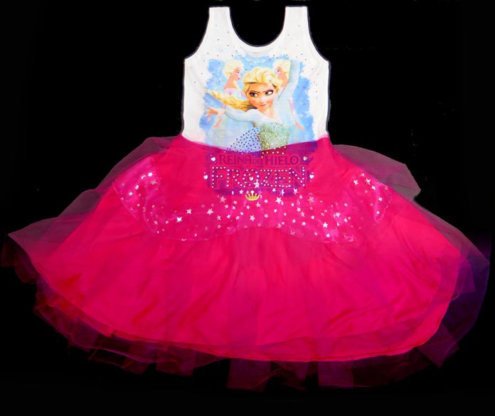 Vestido Tipo Disfraz Frozen