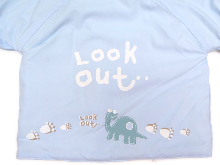 Campera Interior en Polar Con Capucha Estampado en Espalda de Dinosaurios