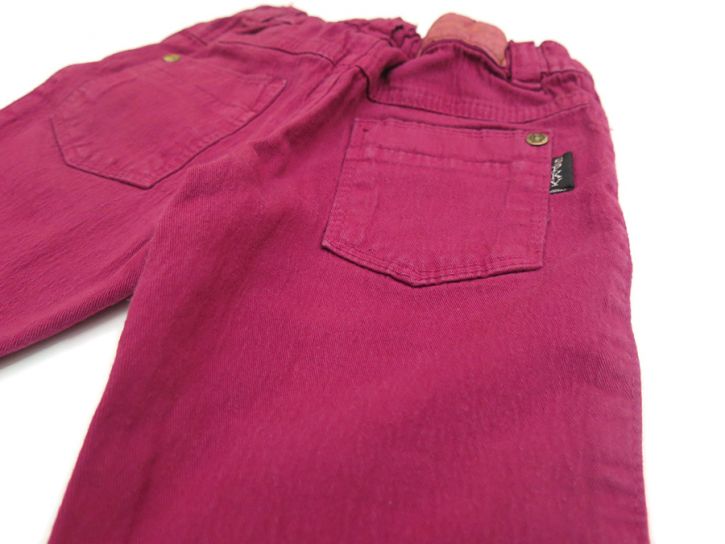 Pantalon Gabardina Con Cintura Elastizada