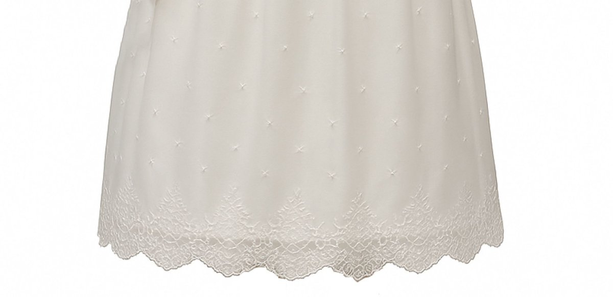 Vestido de Comunion Tul Bordado Con Faja