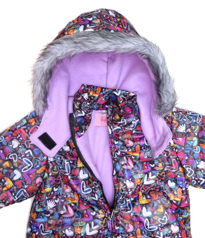 Campera Silver Forrada Con Polar Estampada
