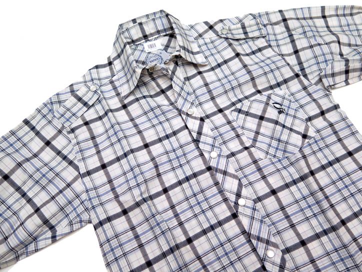 Camisa Manga Larga Escocesa Con Broches