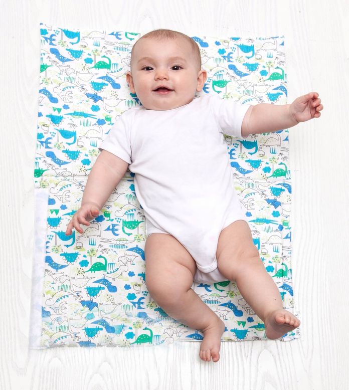 Bracitos de Apoyo Para Amamantar 3 en 1 - Cambiador - Colchoneta - Estampado Dinosaurios