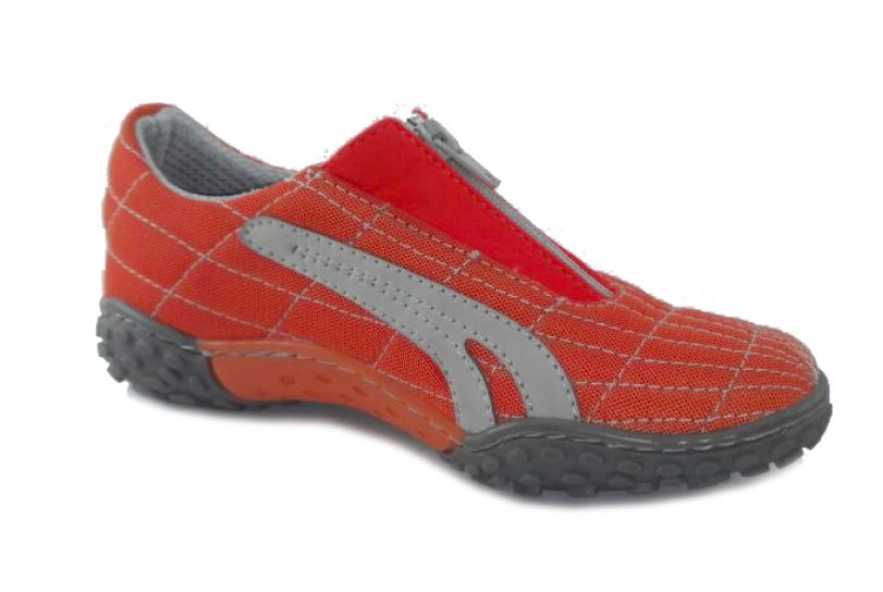 Zapatilla Con Cierre Con Costura