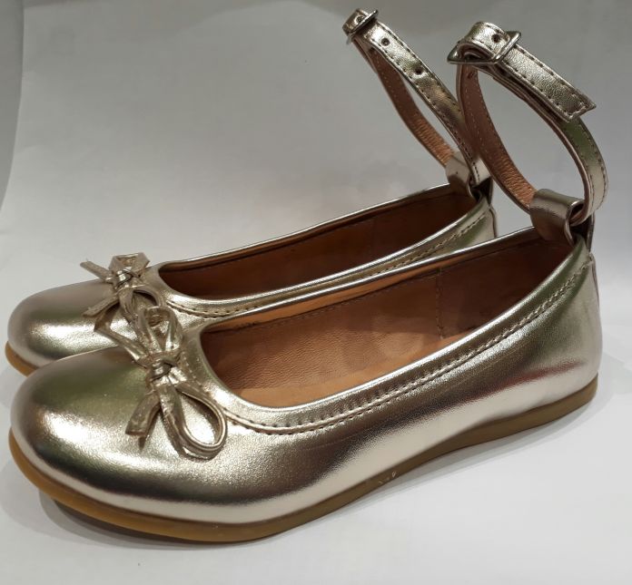 Balerina Eco Cuero Con Moño y Pulsera