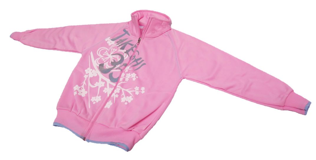 Campera de Acetato Frizado Estampado Flor