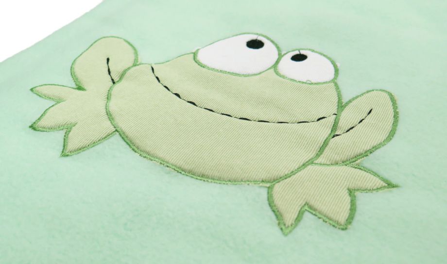 Manta Funcional Polar con Apliques Bordado de Rana