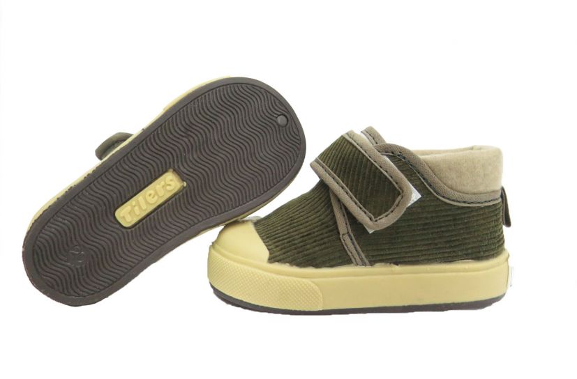 Bota Corderoy Velcro  Acolchado