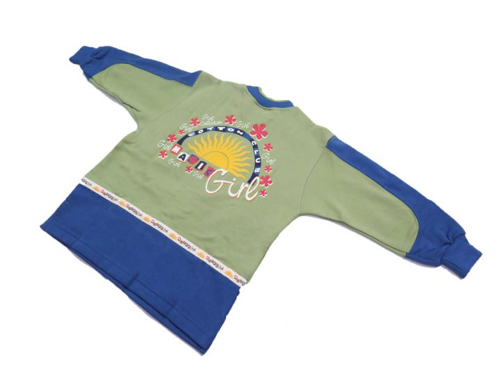 Buzo de Algodon Frizado Sin Capucha Con Bolsillo