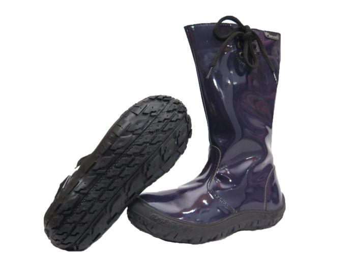 Bota Alta Charol Con Cierre