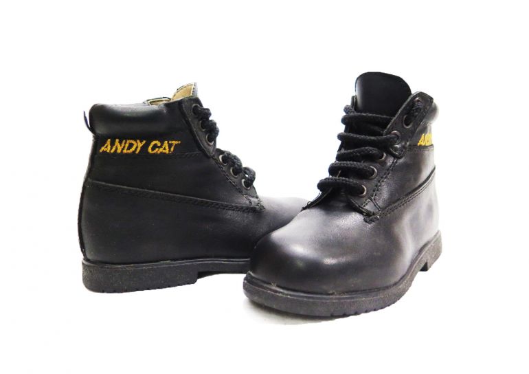 Borcego Bota de Cuero Con Cordon