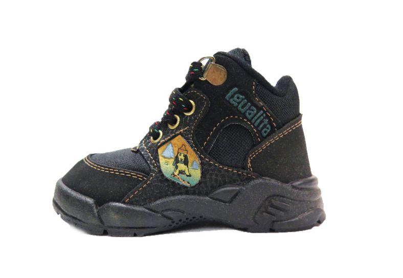 Borcego con Cordon Nobuk y Tela Aplique de Perro