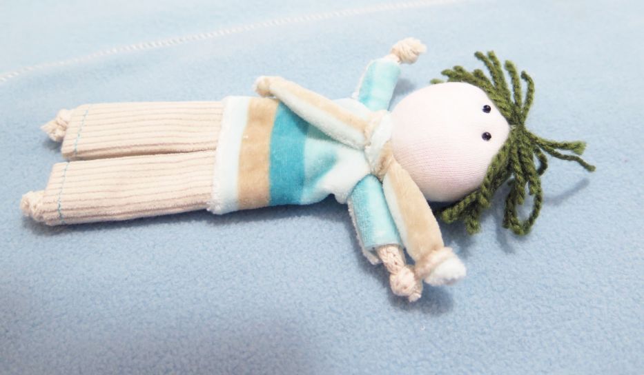 Bufanda de Polar con Aplique de Muñeco Varon