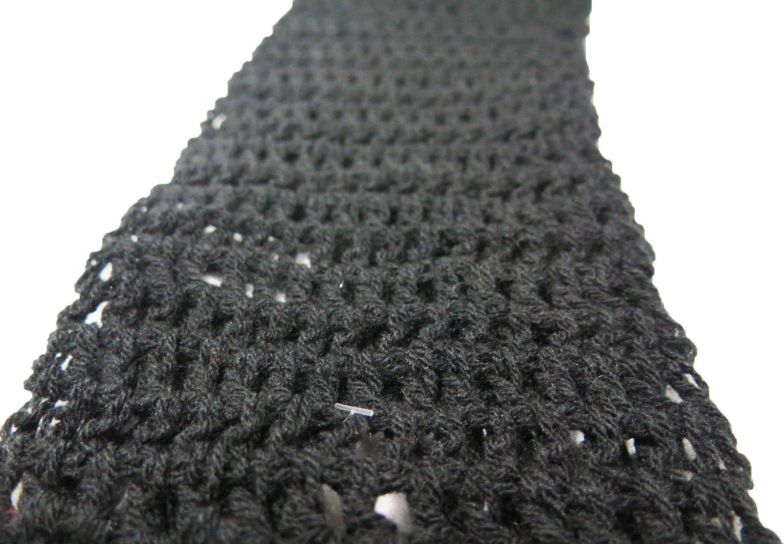 Bufanda Tejida con Flecos y Calada