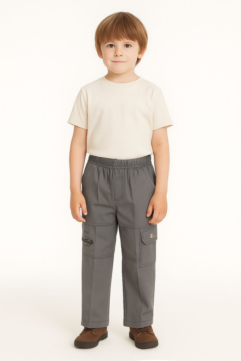 Pantalon Gabardina Cargo Recto