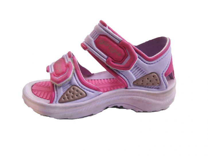 Sandalia de goma doble velcro