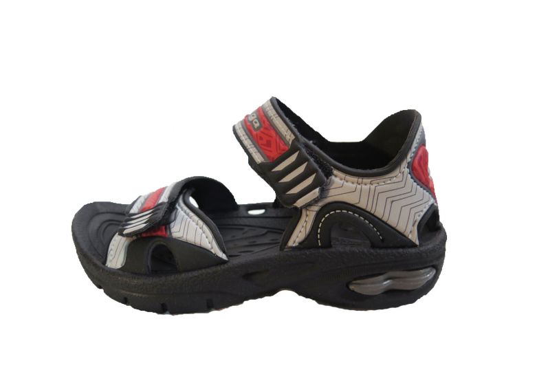 Sandalia de goma con doble velcro