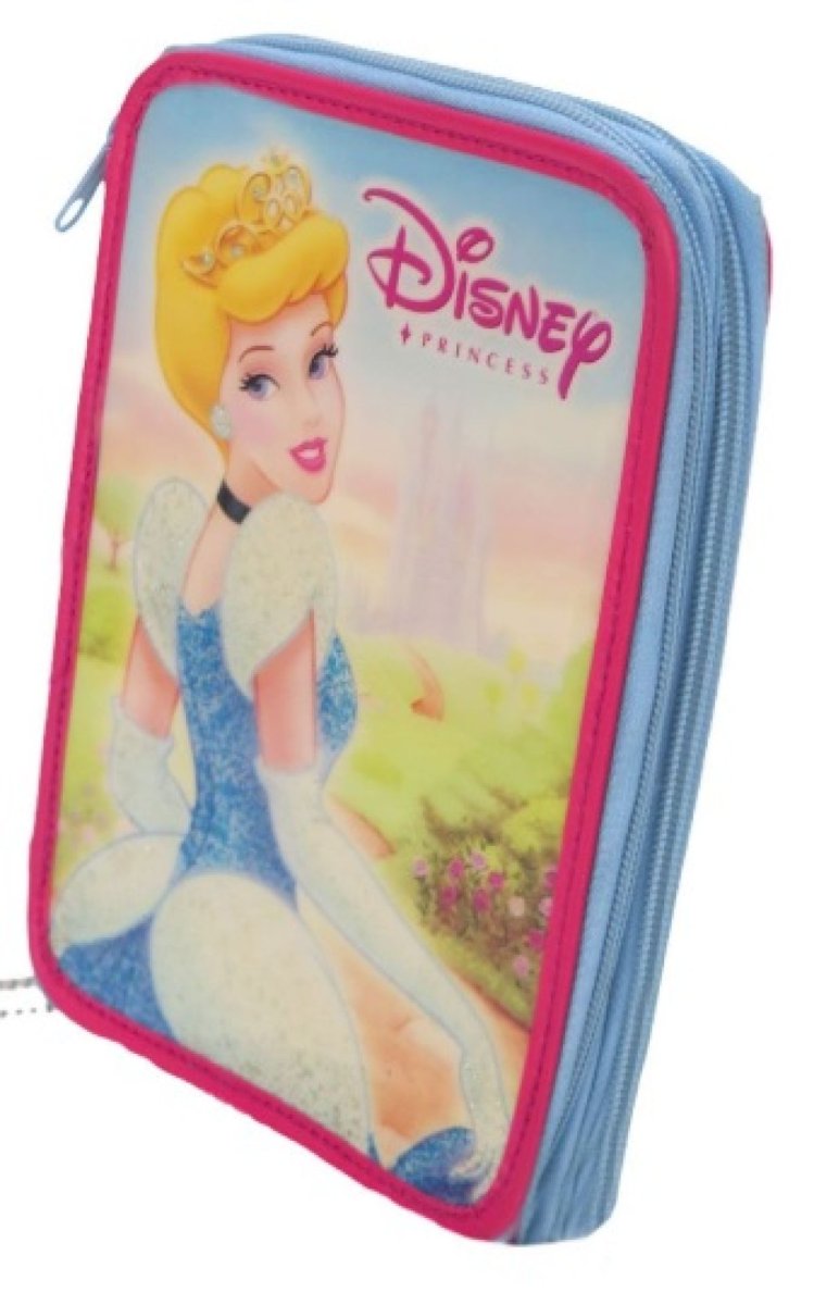 Cartuchera 1 Piso Princesas - con Brillante Glitter